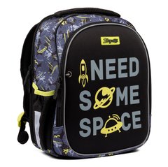 Рюкзак школьный каркасный 1Вересня S-107 Space черный 552005 фото