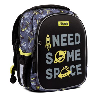 Рюкзак школьный каркасный 1Вересня S-107 Space черный 552005 фото