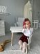 Детский столик и стульчик белый с ящиком для карандашей и раскрасок 8